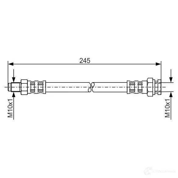Тормозной шланг BOSCH 3MLGF B H520 1987476876 353208 изображение 0