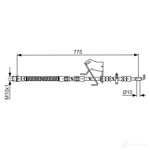 Тормозной шланг BOSCH B81M1H BH15 68 354777 1987481684