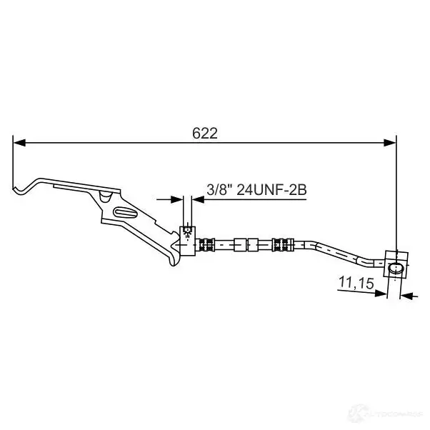 Тормозной шланг BOSCH 1987476085 BH05 5 NA7WRT 352646