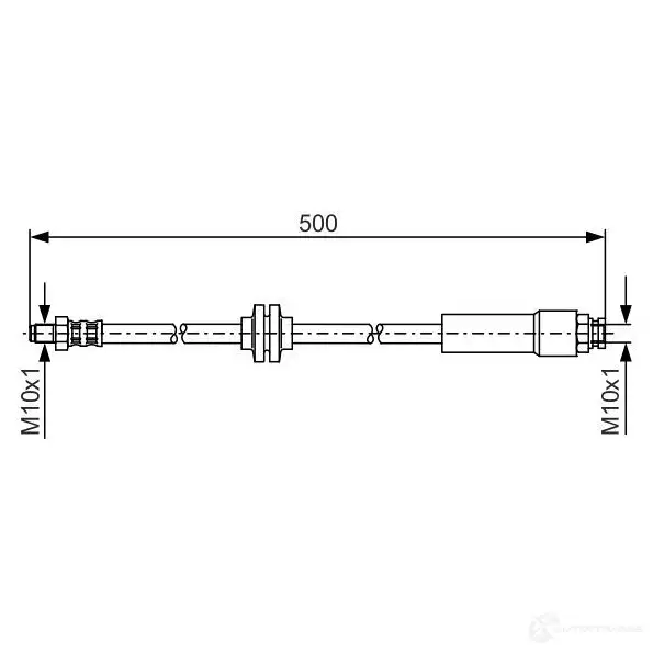 Тормозной шланг BOSCH TPEFE BH106 4 354286 1987481172
