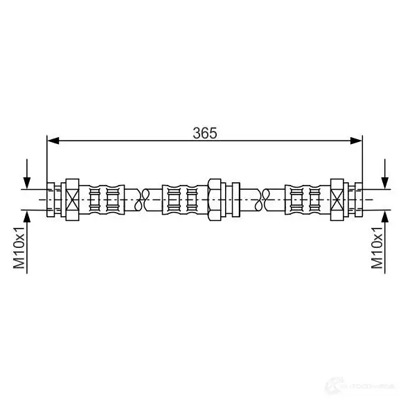 Тормозной шланг BOSCH BH 734 1987476159 H1764 352700