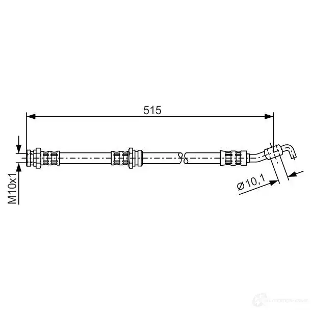 Тормозной шланг BOSCH F3Q620U 352664 1987476114 B H720 изображение 0