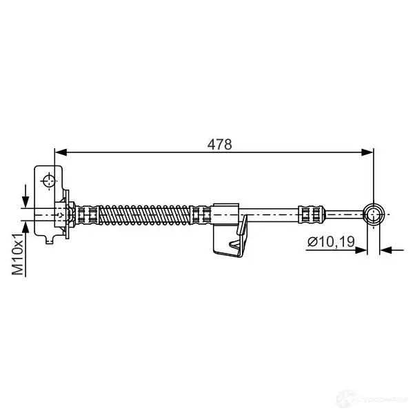 Тормозной шланг BOSCH 1987481169 BH1 061 UGGY4GB 354284