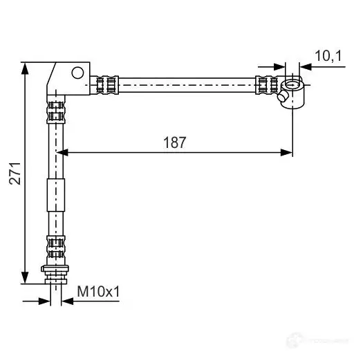 Тормозной шланг BOSCH B H351 QT3ESU 353054 1987476658