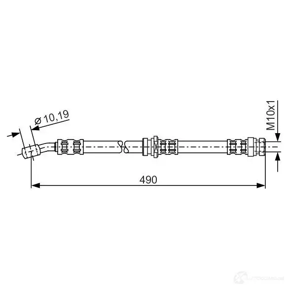 Тормозной шланг BOSCH 1987476076 352637 BH0 46 SSONH