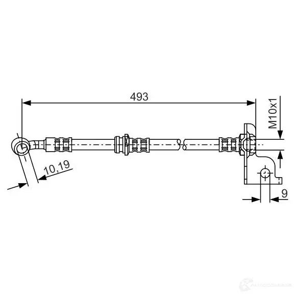 Тормозной шланг BOSCH BH14 47 1987476371 352836 WIPGYA7 изображение 0