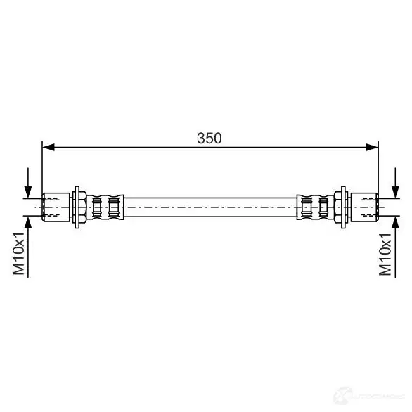 Тормозной шланг BOSCH H1579 1987476552 352974 B H246