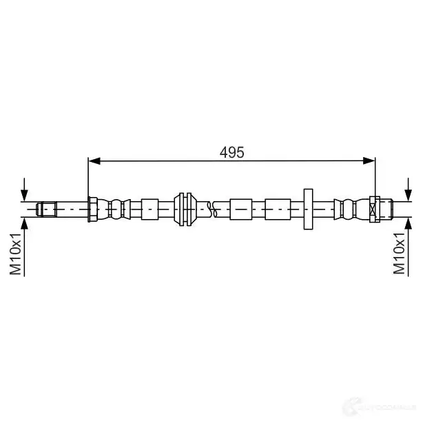 Тормозной шланг BOSCH 1987481692 QG60BC BH 1576 354785