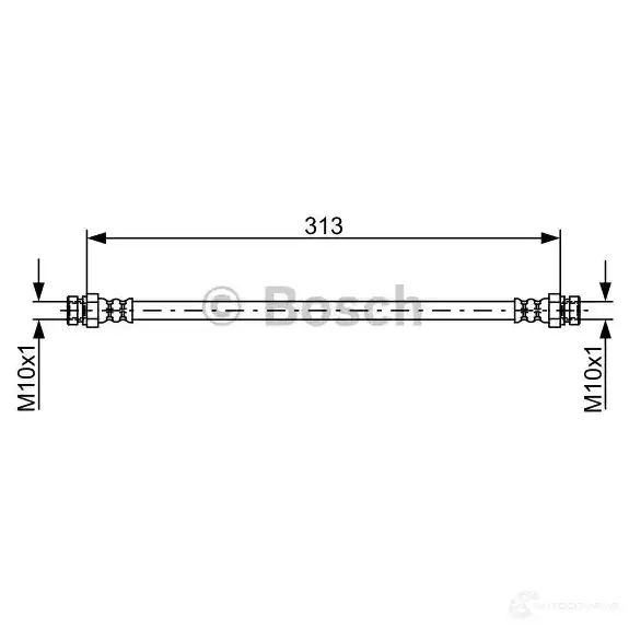 Тормозной шланг BOSCH 1987481897 B H1781 KVVGWP 354990 - Изображение 1