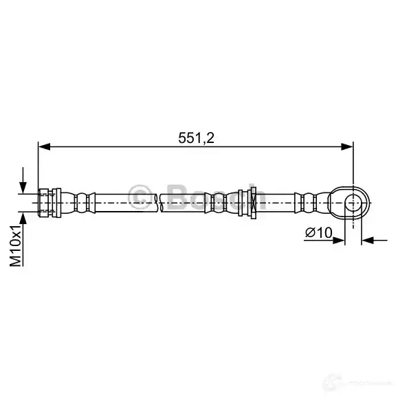 Тормозной шланг BOSCH 1987481966 KO7B5 355059 BH1 850 - Изображение 1