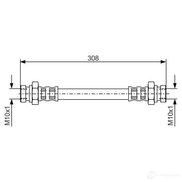 Тормозной шланг BOSCH 353283 B H608 1987476964 H1638