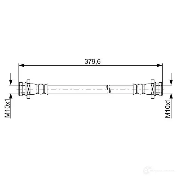 Тормозной шланг BOSCH 354946 1987481853 BH1 737 B0B86 изображение 2