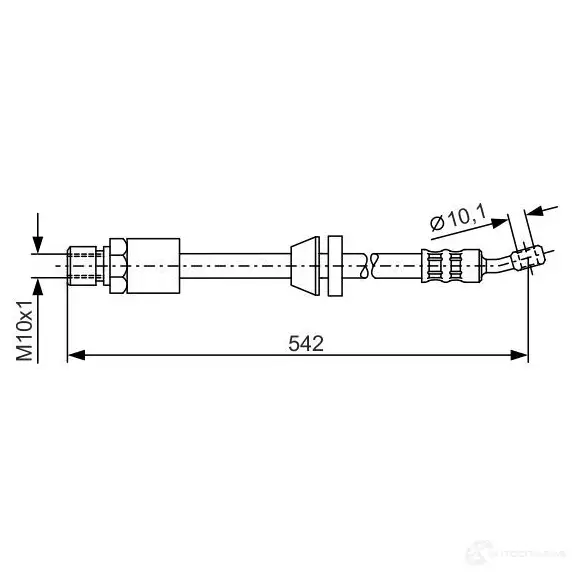 Тормозной шланг BOSCH 1987476243 BH84 7 H2258 352767