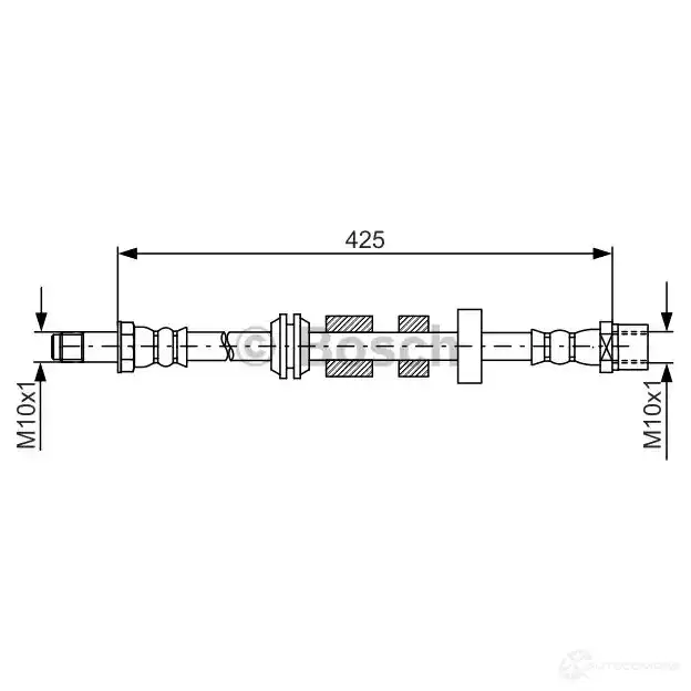 Тормозной шланг BOSCH BH 1701 SQJVKDV 354910 1987481817 изображение 0