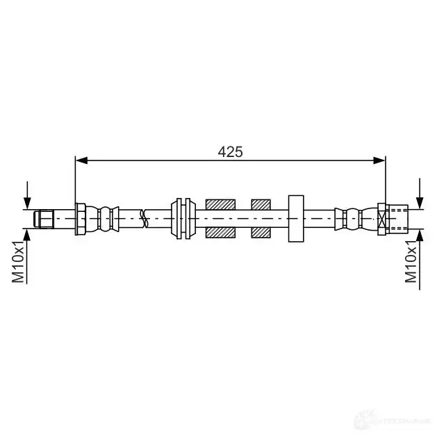 Тормозной шланг BOSCH BH 1701 SQJVKDV 354910 1987481817 изображение 2