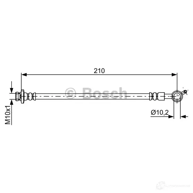 Тормозной шланг BOSCH WLEW3 BH 1714 354923 1987481830 - Изображение 1
