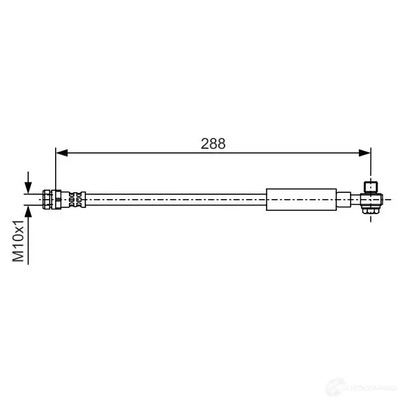 Тормозной шланг BOSCH 1193508851 C0N0XHM 1987481a26 B H1914 изображение 2