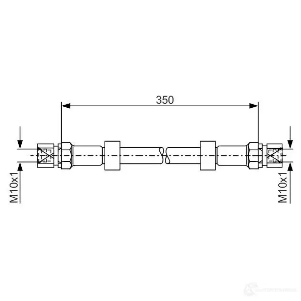 Тормозной шланг BOSCH 1987476008 BH00 7 352600 HIDB9D2
