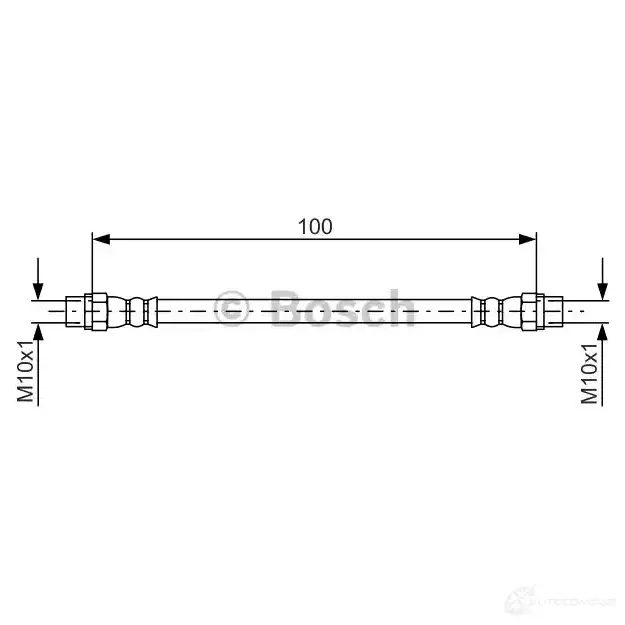 Тормозной шланг BOSCH 354877 OYDMD2 BH1 668 1987481784 - Изображение 1