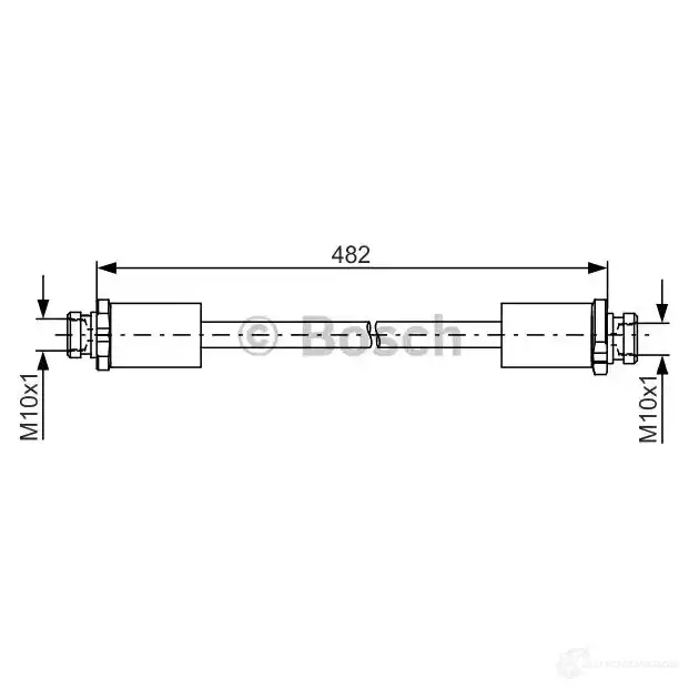 Тормозной шланг BOSCH 354925 1987481832 BH17 16 MAZUIT - Изображение 1