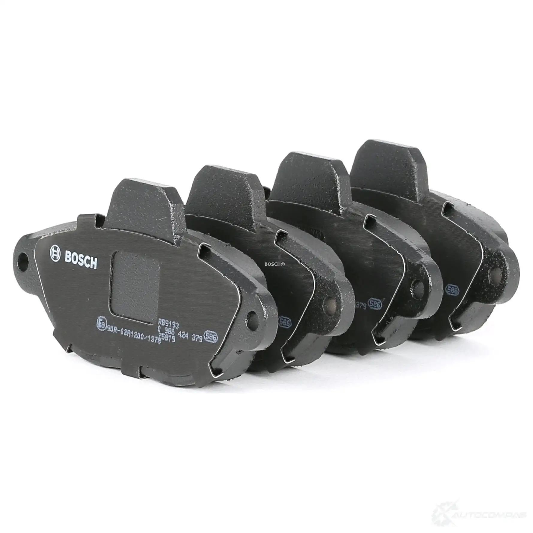 Тормозные колодки, комплект BOSCH 0986424379 21 436 8831D1619 336186 - Изображение 1