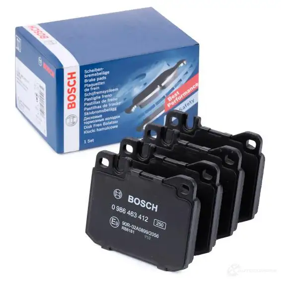 Тормозные колодки, комплект BOSCH 337851 20 341 0986463412 90R-010279/002 изображение 1