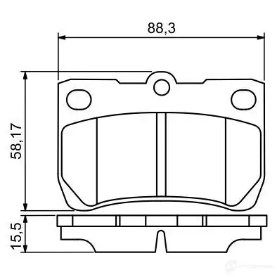 Тормозные колодки, комплект BOSCH 342241 24323 8217-D1113 0986494253 изображение 7