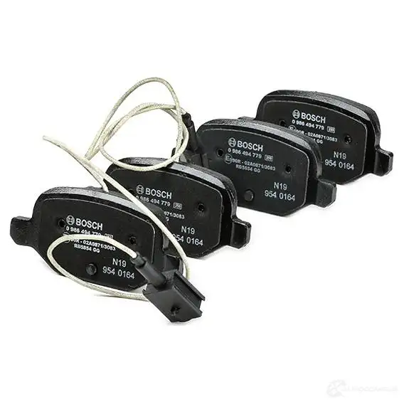 Тормозные колодки, комплект BOSCH 25347 1193484096 BP1953 0986494779 изображение 2