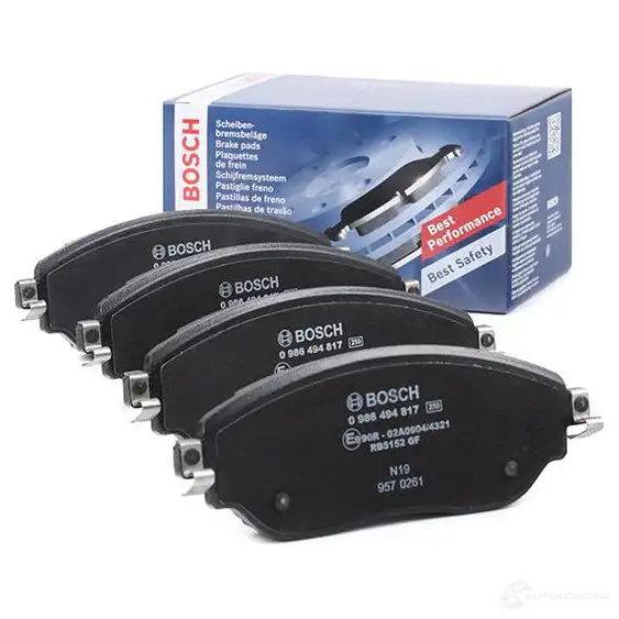 Тормозные колодки, комплект BOSCH BP1991 22087 1193484186 0986494817 изображение 1