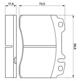 Тормозные колодки, комплект BOSCH 21 153 0986460966 BP-MB-F11 337736 изображение 6