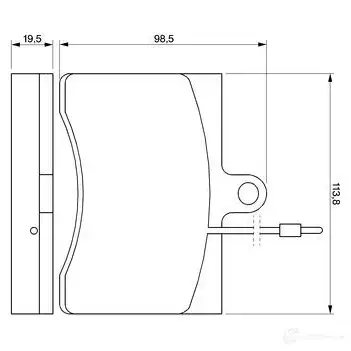 Тормозные колодки, комплект BOSCH BP031 0986424069 20 655 336064