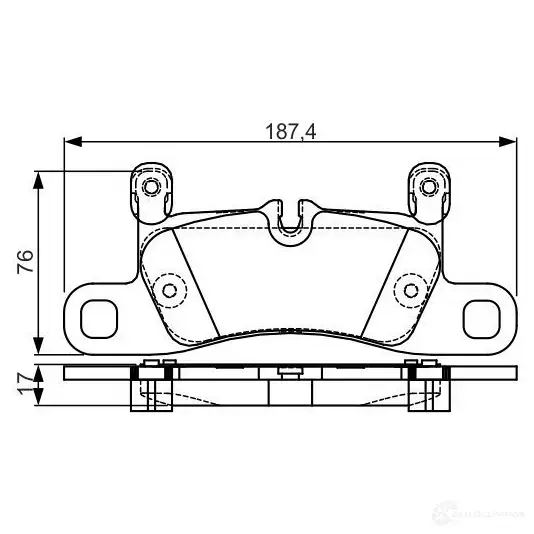 Тормозные колодки, комплект BOSCH 1193497060 0986tb3219 E9 90R - 01119/2796 24721 изображение 0