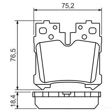 Тормозные колодки, комплект BOSCH 0986494424 24244 342405 8399-D1283 изображение 0