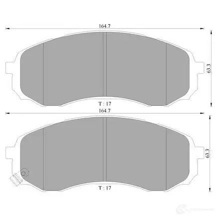 Тормозные колодки, комплект BOSCH 21181670 BP3086 87 75-D1566 0986ab3086