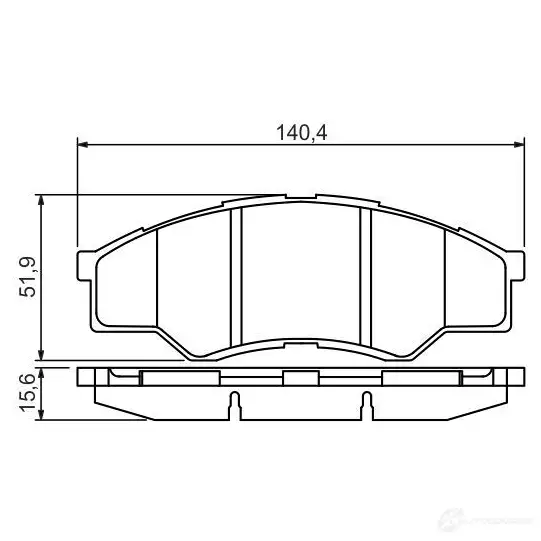Тормозные колодки, комплект BOSCH 342406 24567 BP1347 0986494425 изображение 0