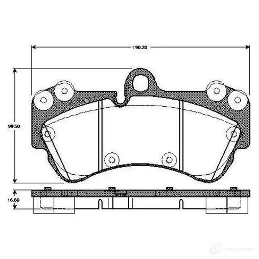 Тормозные колодки, комплект BOSCH 6014256 0986tb3074 3EE9 FQ 4047024651531