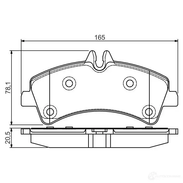 Тормозные колодки, комплект BOSCH 342666 0986495099 BP1555 29217