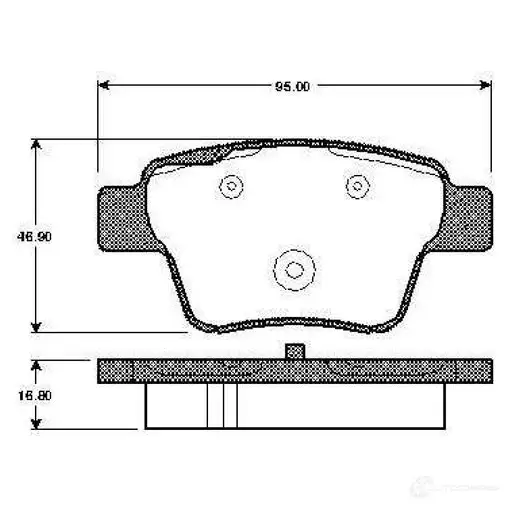 Тормозные колодки, комплект BOSCH 0986tb3058 4047024651371 M07 XU 1197986209