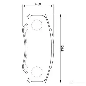Тормозные колодки, комплект BOSCH 90R 01276/579 336387 0986424704 23 921