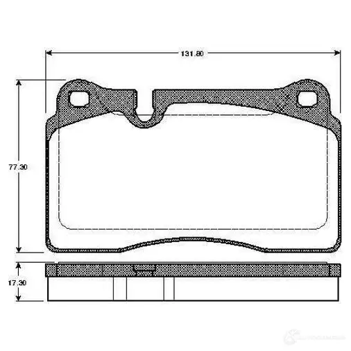 Тормозные колодки, комплект BOSCH 4047024651258 53JA T 0986tb3046 6016560