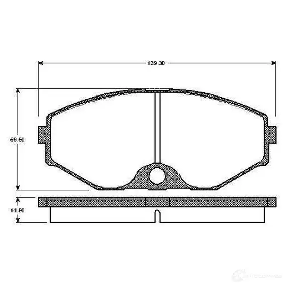 Тормозные колодки, комплект BOSCH 1197986197 0986tb2202 CC Q22 4047023034212