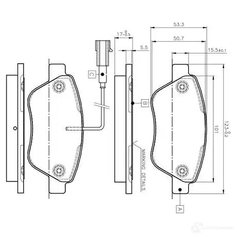 Тормозные колодки, комплект BOSCH 0986tb2836 WVA 23705 1193496750 E9 90R - 01108/849 изображение 0