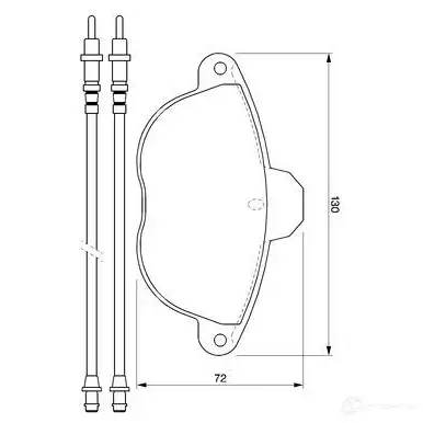 Тормозные колодки, комплект BOSCH 23 129 336230 BP242 0986424473 изображение 0