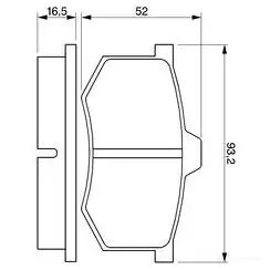 Тормозные колодки, комплект BOSCH 20 601 0986424063 BP030 336063