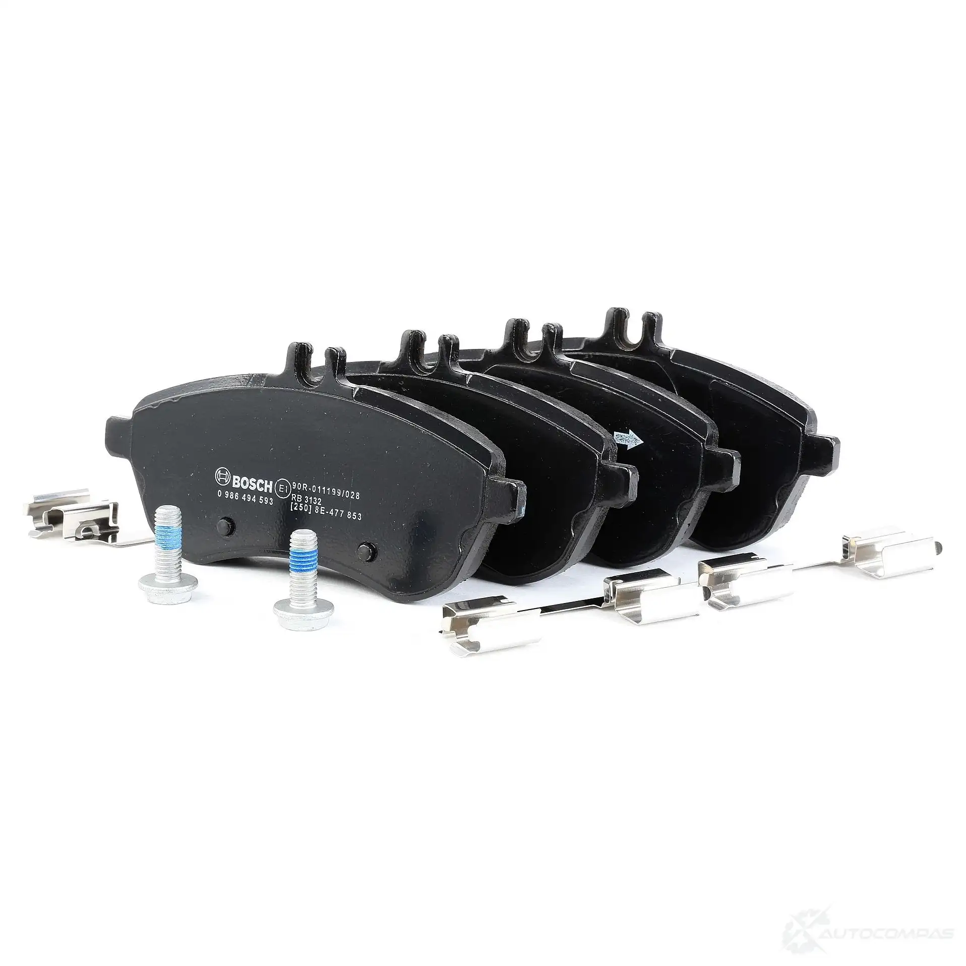 Тормозные колодки, комплект BOSCH 1193483600 8451D134 24306 0986494593 - Изображение 1