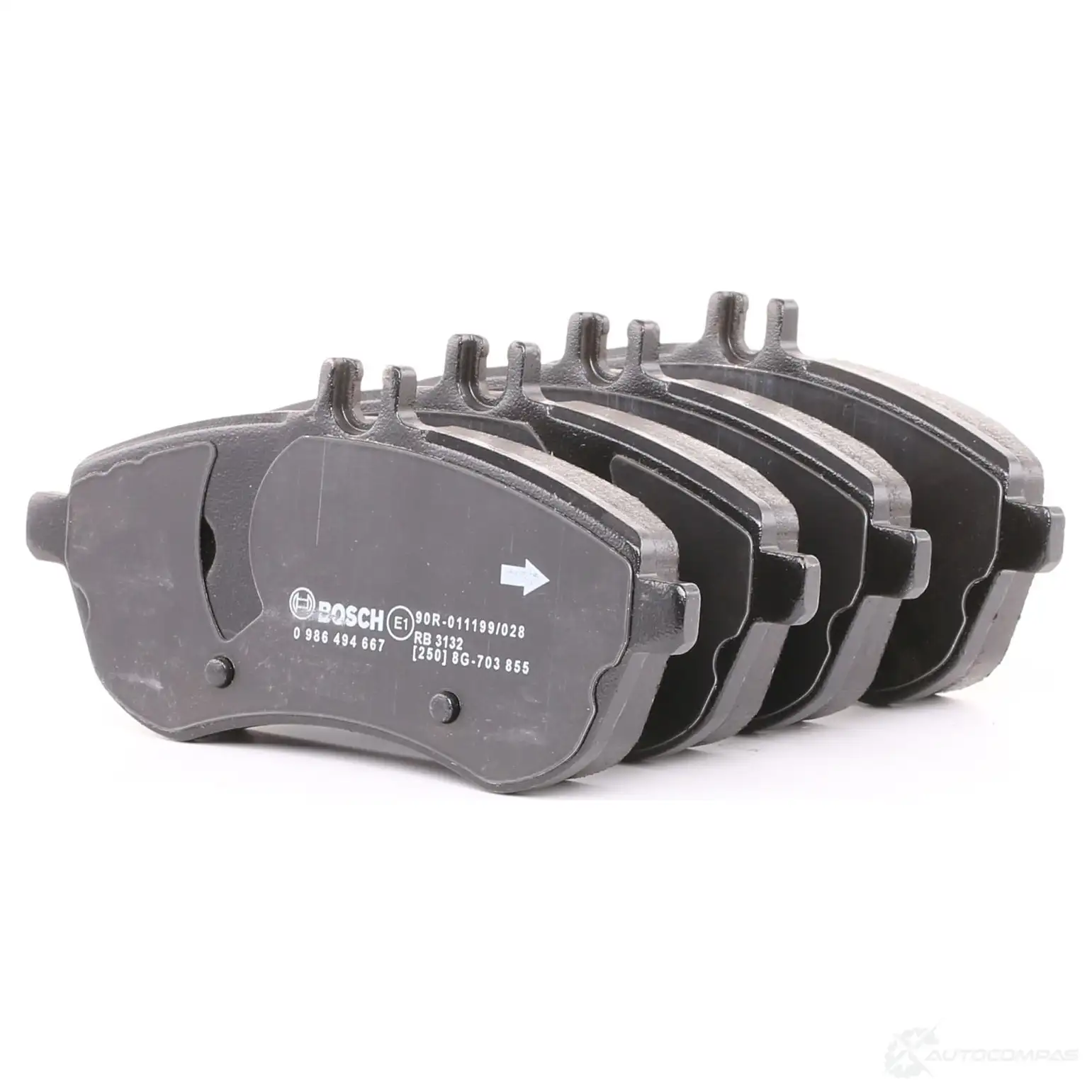 Тормозные колодки, комплект BOSCH 1193483846 0986494667 24306 8451-D1340 - Изображение 1