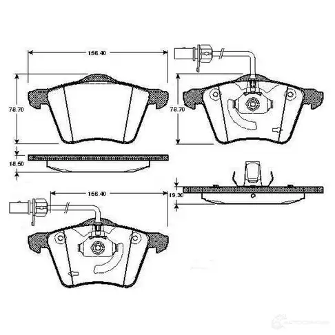 Тормозные колодки, комплект BOSCH 6014292 0986tb2795 4047024111806 63J4 ULF