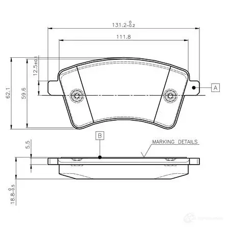 Тормозные колодки, комплект BOSCH XIHFA0Z 0986tb3062 E9 90R - 01108/2402 6016538 изображение 0