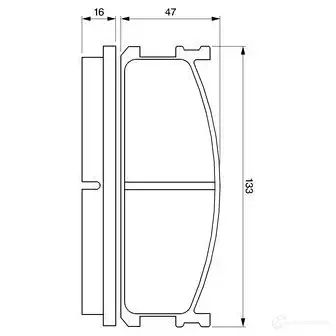 Тормозные колодки, комплект BOSCH 21 115 0986424157 BP069 336093