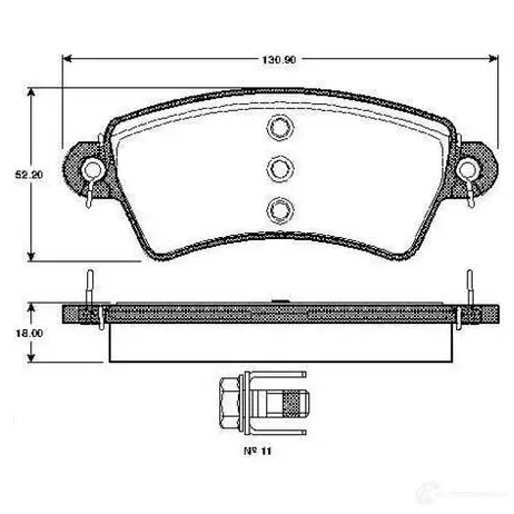 Тормозные колодки, комплект BOSCH K8ME WL 4047023035813 1207234523 0986tb2358